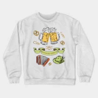 Drink beer Cheers-Vintage Beer shirt-Cheers with beer-Cheers beer Crewneck Sweatshirt